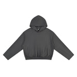 Boxy Streetwear Straight‑Sleeve French Terry Hoodie