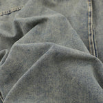 Retro Washed Distressed Stand Collar Hip-hop Short Denim Men's Jacket