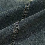 Lace-Up Back Denim Cami Midi Dress