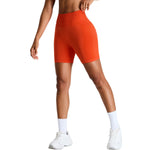 Pantalones cortos de running de tiro alto sin costuras