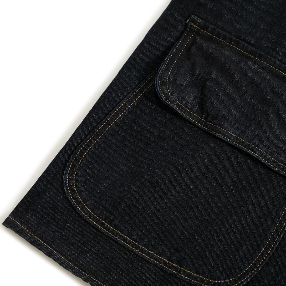 Unisex Black Zip-Up Denim Vest