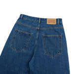 Old Money Style Dark Blue Straight‑Leg Vintage Denim Jeans