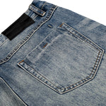 Men's Washed Vintage Loose Straight-Leg Denim Jeans with Distressed Details