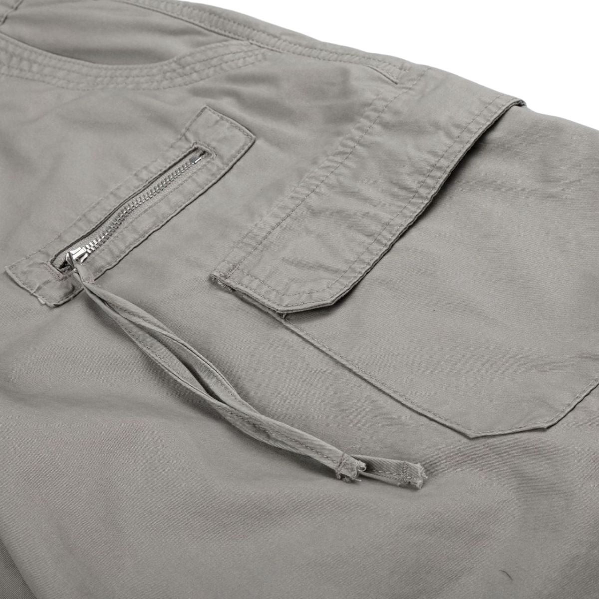 Cotton Multi-Pocket Utility Bermuda Cargo Shorts