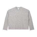 260G Waffle Knit Boxy Long Sleeve Tee