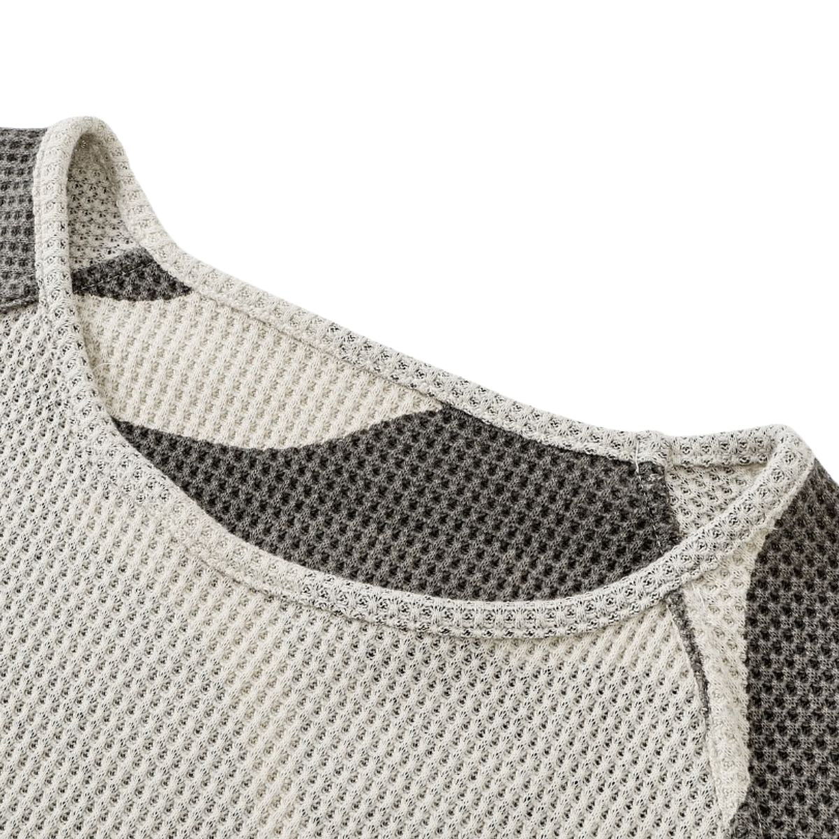 Reversible Double-Sided Waffle Camo Long Sleeve Shirt