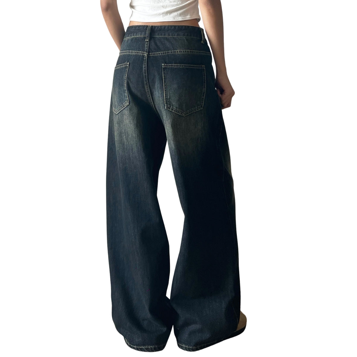 High Street Baggy Wide Leg Denim Jeans