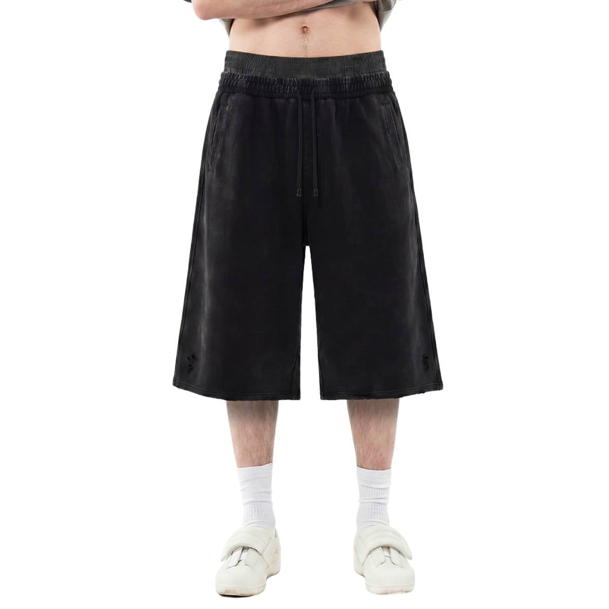 Shorts holgados vintage con lavado intenso