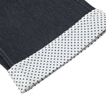 Paneled Pocket Decor Relaxed Raw Denim Jeans