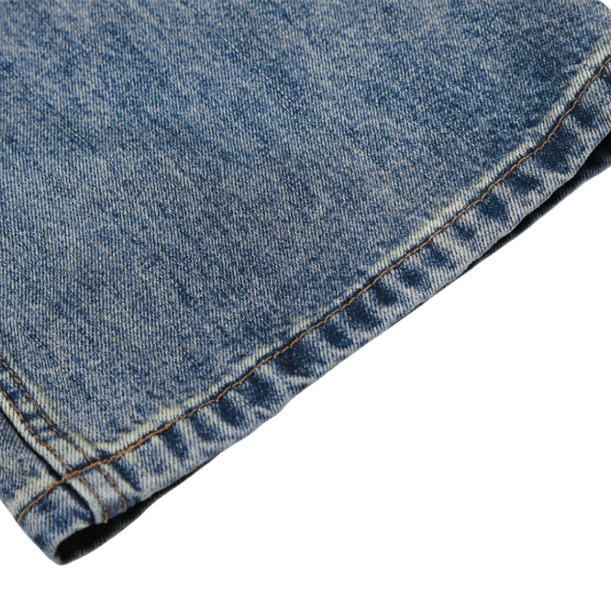 Men's Mid-Rise Straight-Leg Washed Denim Pants �Vintage Casual