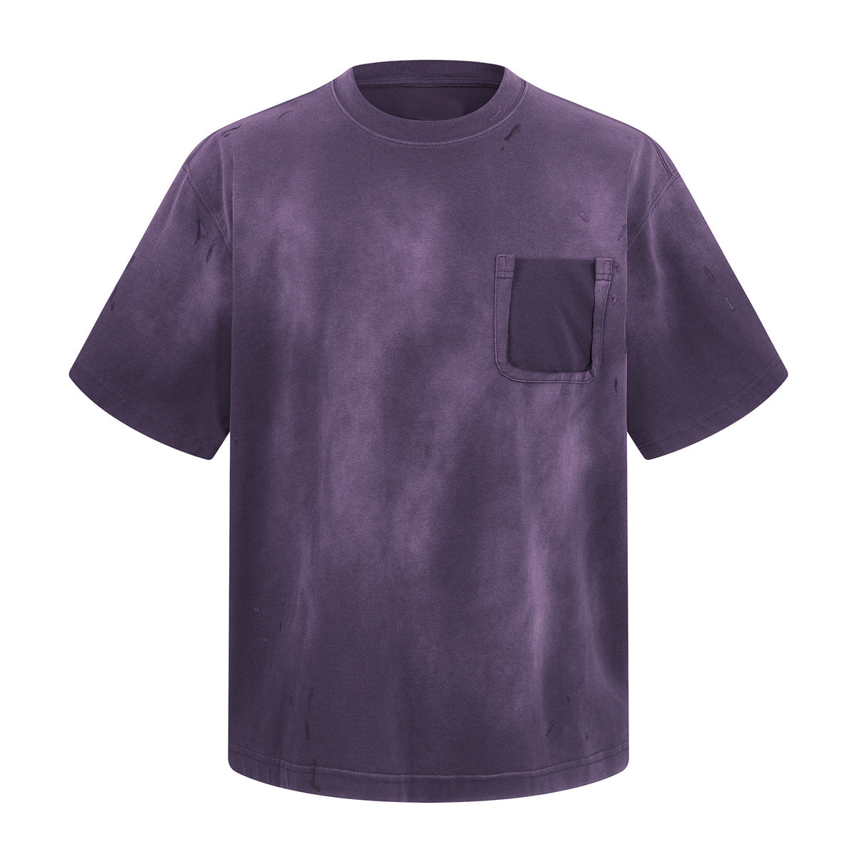 Tie Dye Pocket Oversized Cotton Streetwear T-Shirt
