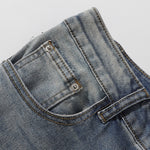 Light Wash Slight Flare Mid Rise Vintage Jeans