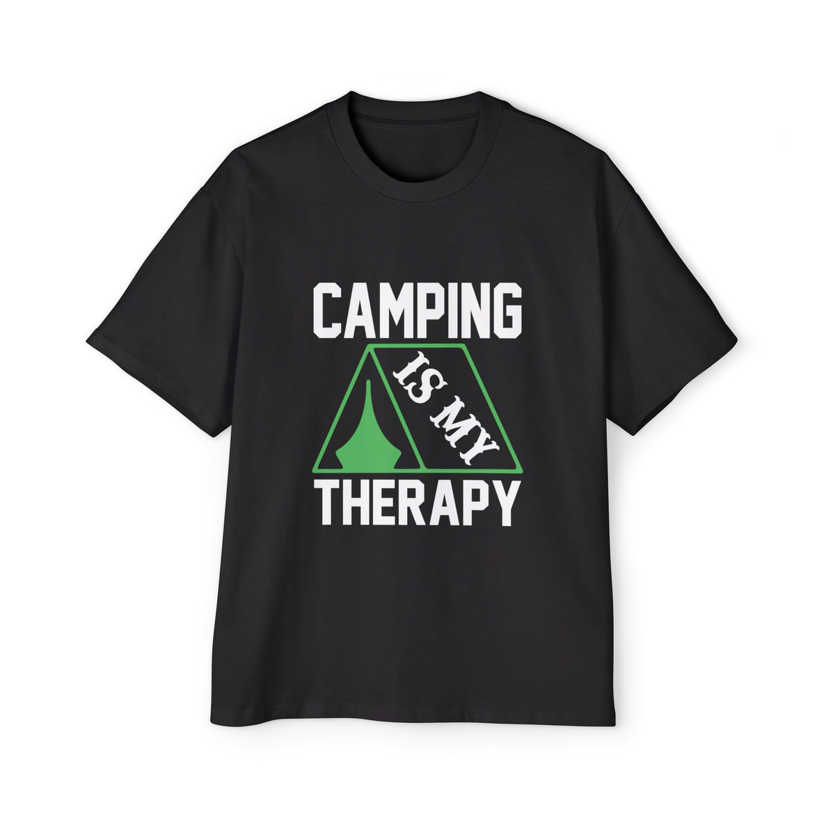 Camping Is My Therapy Graphic Tee-INNBLAC Fashion Apparel