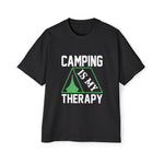 Camping Is My Therapy Graphic Tee-INNBLAC Fashion Apparel