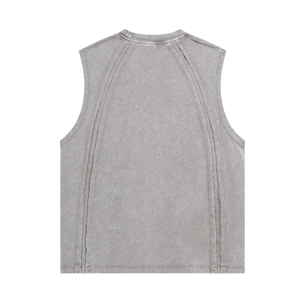 Raw Edge Patchwork Muscle Tank 8.25oz