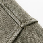 Vintage Zip-Up Ribbed Stand Collar Sweatshirt