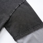 Layered Sleeve Two-Tone Oversized Streetwear T-Shirt