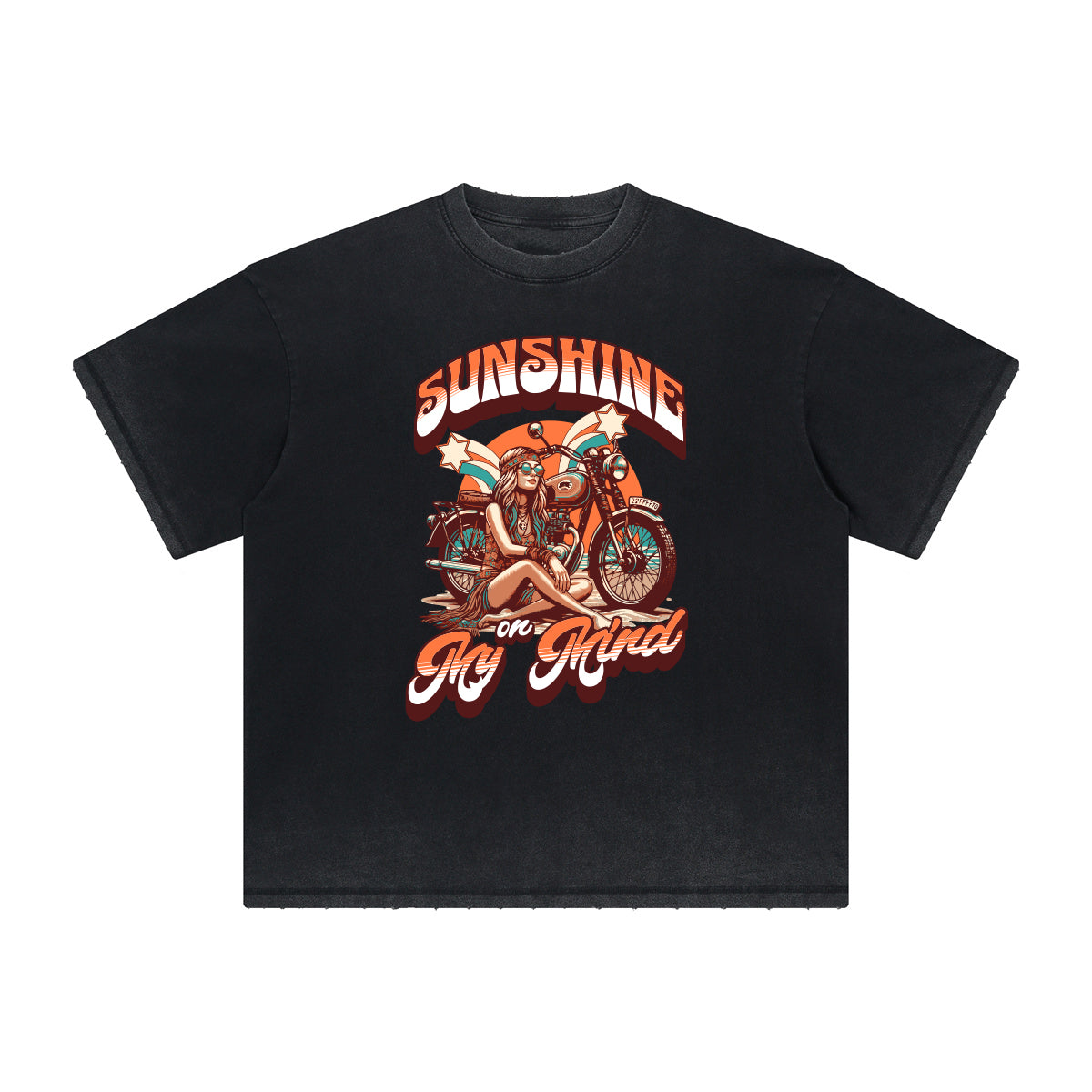 Distressed Faded Summer Vacation Graphic Tee