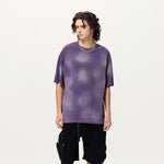 Camiseta holgada de algodón pintado de 8.4 oz