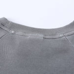 Crew-Neck Long Sleeve Ribbed Top