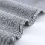 Crew-Neck Long Sleeve Ribbed Top