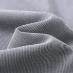 Crew-Neck Long Sleeve Ribbed Top