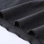 Asymmetric Neck Long Sleeve Ribbed Top