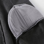 Ruched Waist Cotton Cropped Hoodie