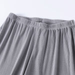 Women's Relaxed Straight Leg Ribbed Trousers