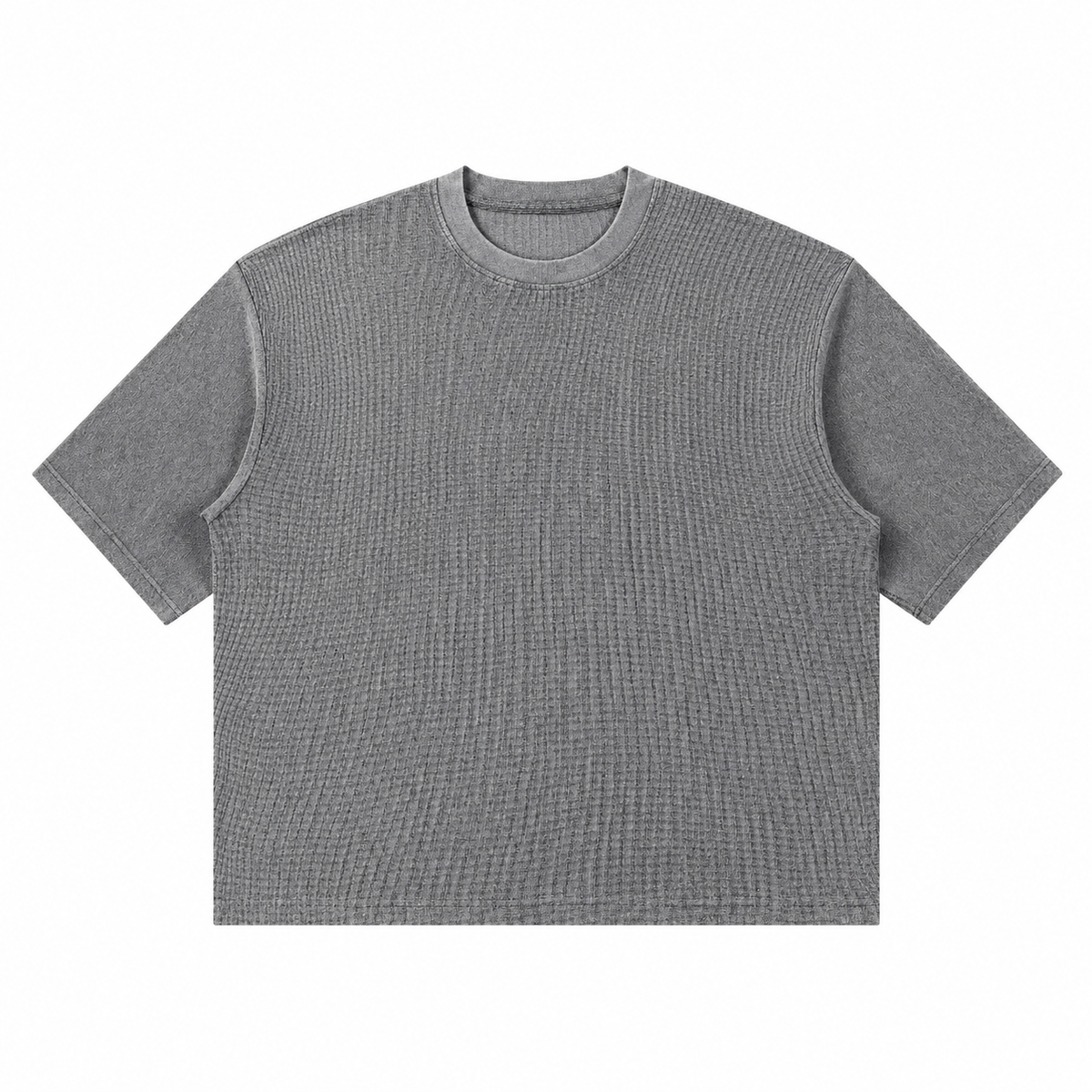 Snowflake Garment Dyed Waffle Knit Tee 340G