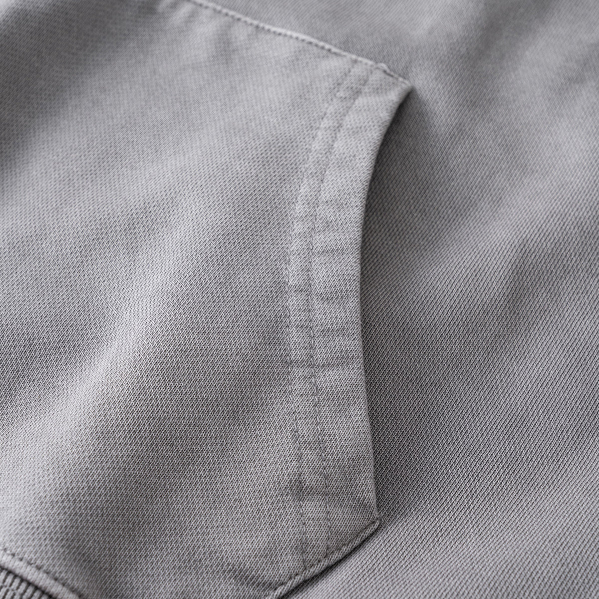 Heavyweight Washed Cotton Zip-Up Hoodie