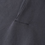 Relaxed Fit Solid Color Polo Neck Sweatshirt