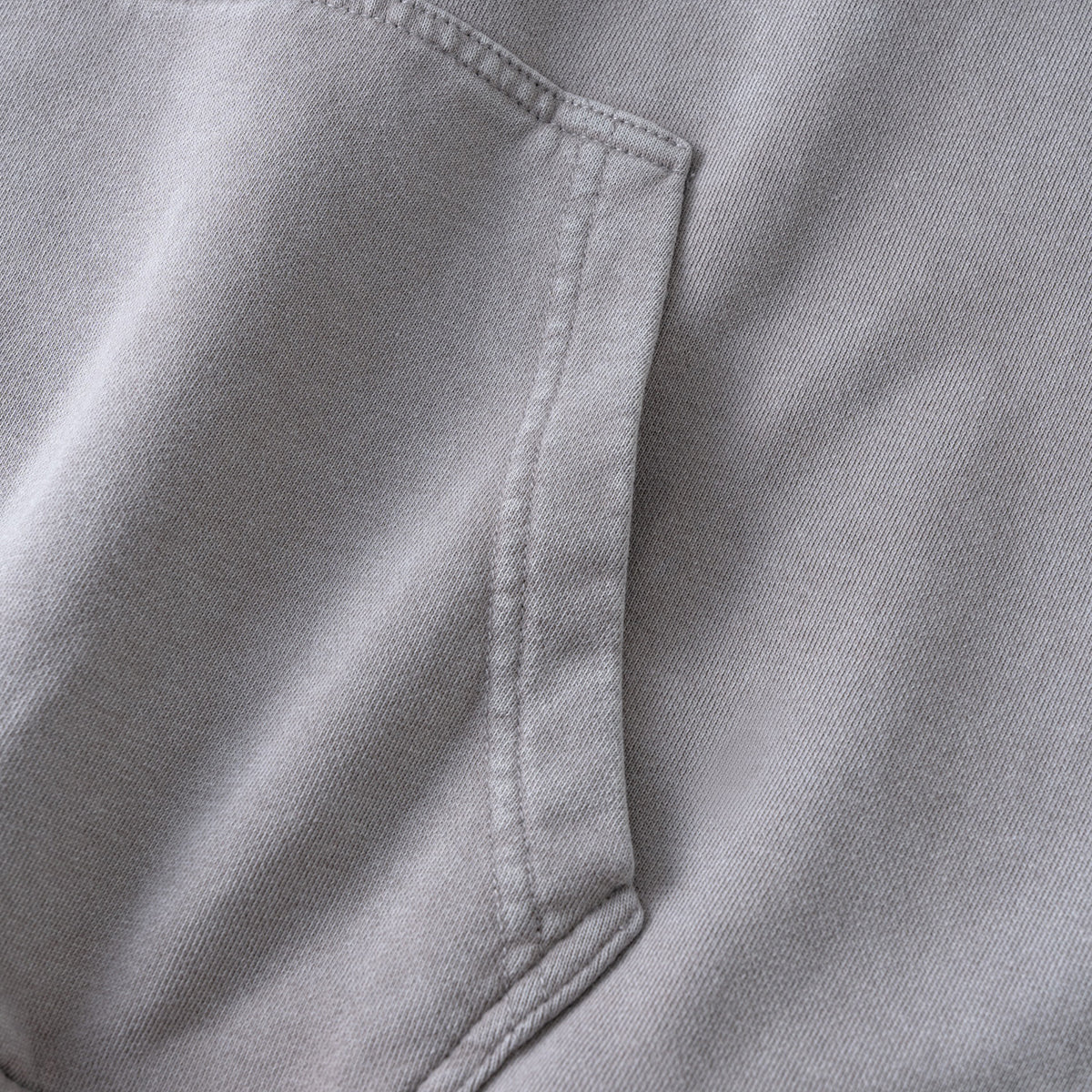 Two-Layer Sleeve Acid Washed Cotton Hoodie