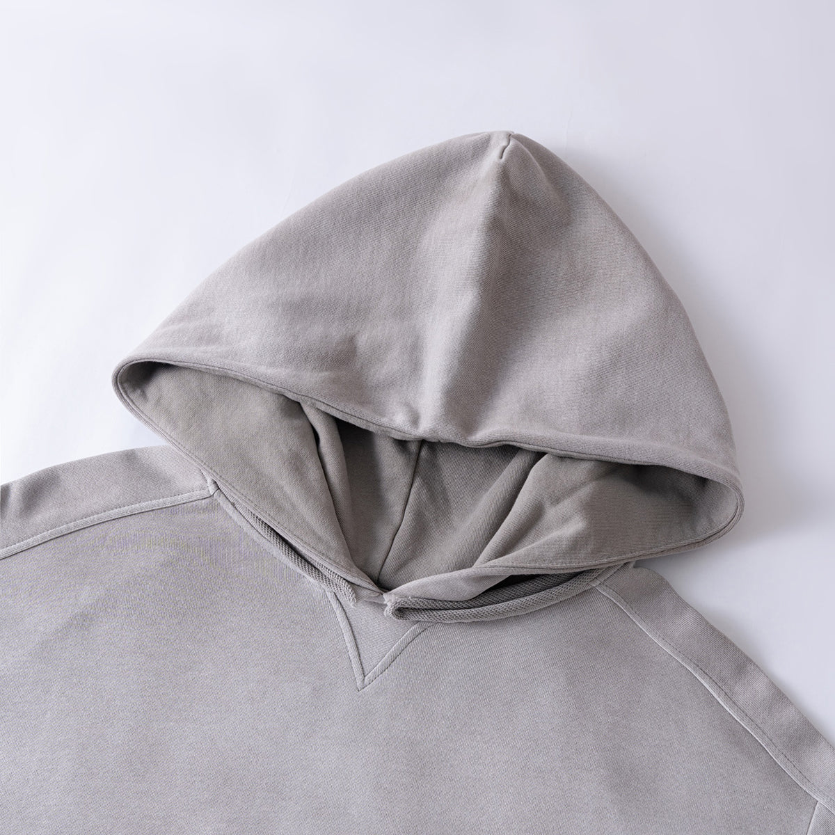 Heavyweight Washed Ombre Faded Cotton Hoodie