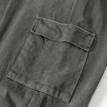 Solid Color Washed Cargo Sweatpants-INNBLAC Fashion Apparel