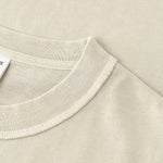 Camiseta lavada con borde reverso sin rematar de 8 oz
