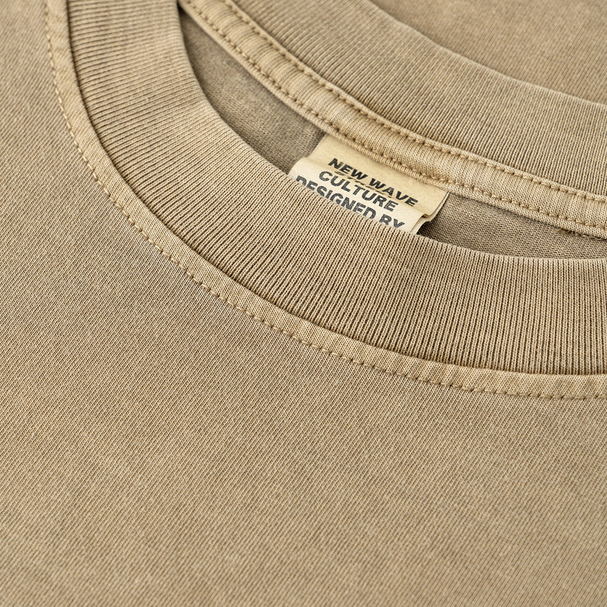 Heavyweight Washed Raw Edge Tee 8oz