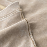 Distressed Raw Edge Washed T Shirt 8oz