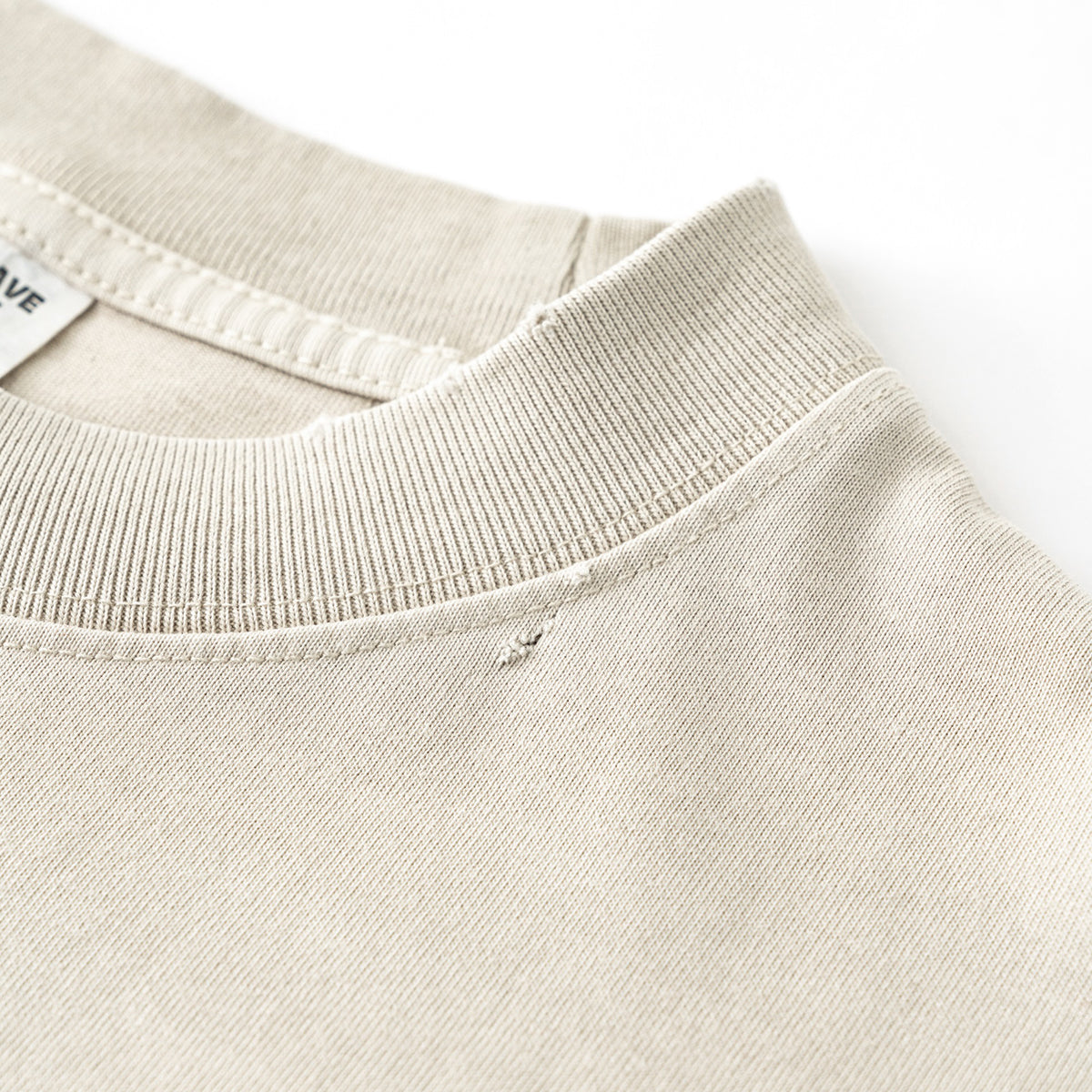 Camiseta lavada y desgastada de peso pesado de 9.3 oz