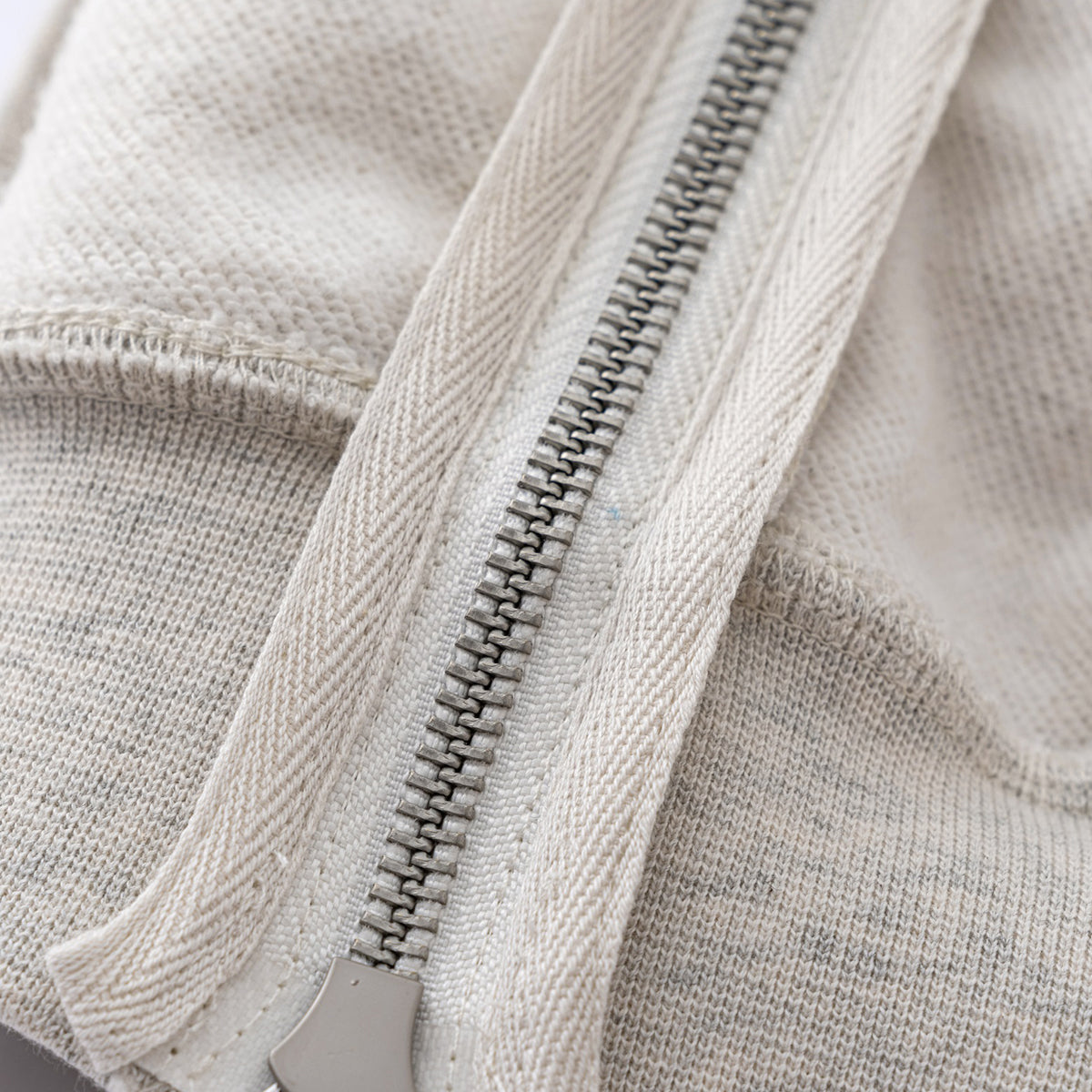 Double-Slider Zipper Solid Color Hoodie