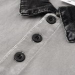 Polo lavado de color en contraste de 8.5 oz