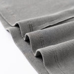 Fitted Rib-Knit V Neck T-Shirt 8.2oz