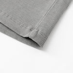 Camiseta Henley de canalé de manga corta de 8 oz