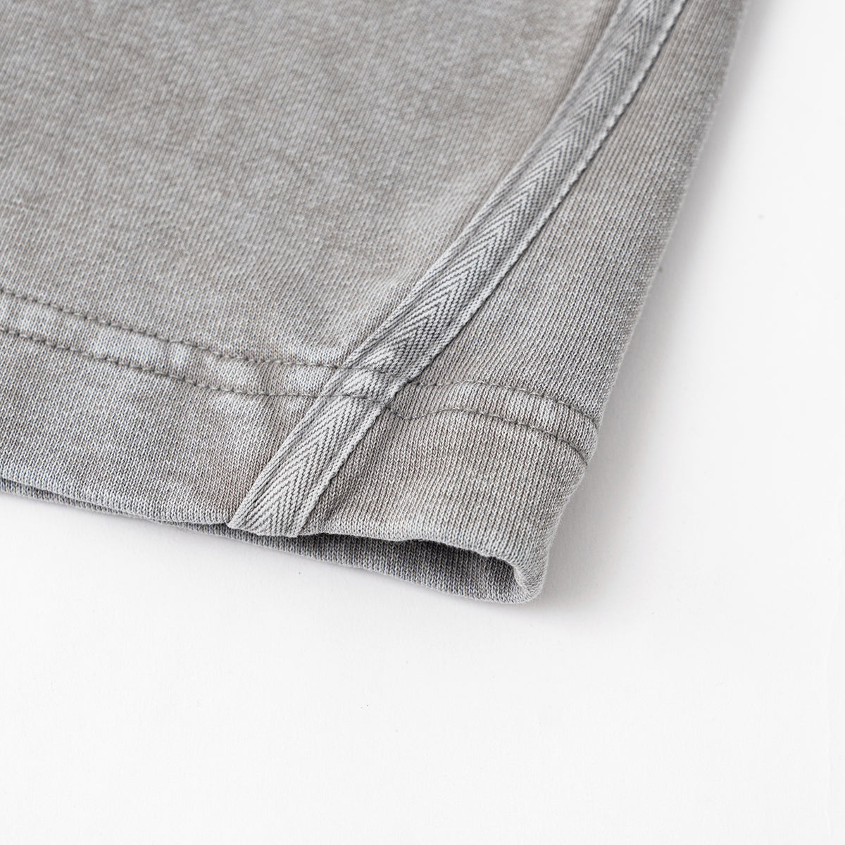 Heavy-Wash Baggy Patchwork Shorts