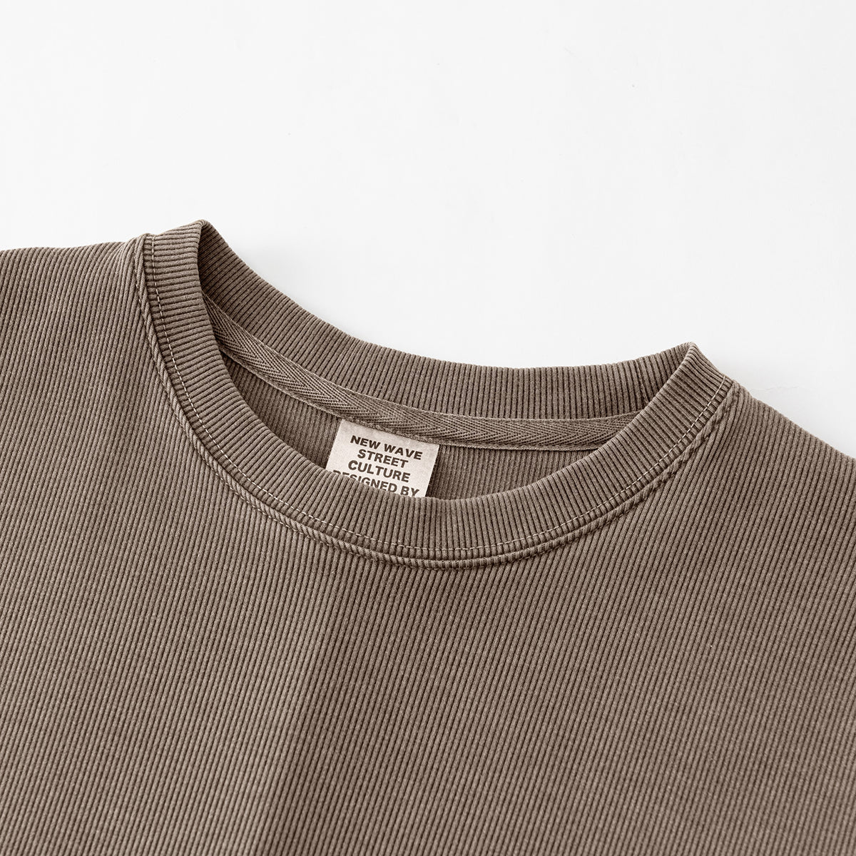 Vintage Wash Ribbed Tee Maxi Dress