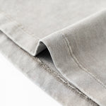 Washed Cotton Pleated Waist Tee 8.55oz