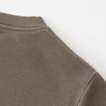 Washed Crew Neck Ribbed Crop Tee 8oz