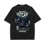 Heavyweight Washed Skull Graphic Tee-INNBLAC Fashion Apparel