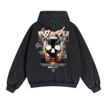Punk Skull Graphic Zipper Hoodie-INNBLAC Fashion Apparel