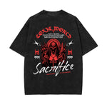 Gothic Skeleton Back Print T Shirt-INNBLAC Fashion Apparel